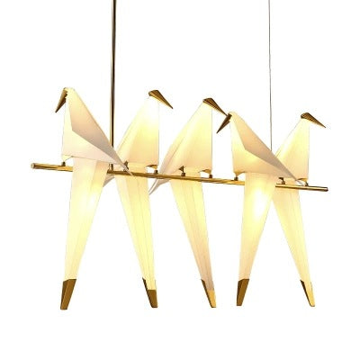 千紙鶴小鳥吊燈北歐創意客廳吧台別墅酒店燈具後現代個性餐廳吊燈 - luxhkhome