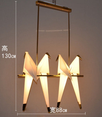 千紙鶴小鳥吊燈北歐創意客廳吧台別墅酒店燈具後現代個性餐廳吊燈 - luxhkhome