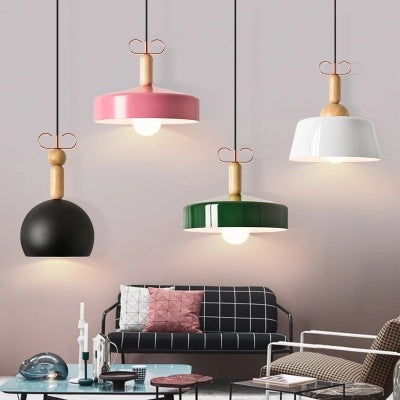 簡約現代lLED餐吊燈創意個性溫馨餐廳酒吧台書房木藝鋁材客廳臥室 - luxhkhome