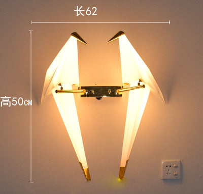 千紙鶴小鳥吊燈北歐創意客廳吧台別墅酒店燈具後現代個性餐廳吊燈 - luxhkhome