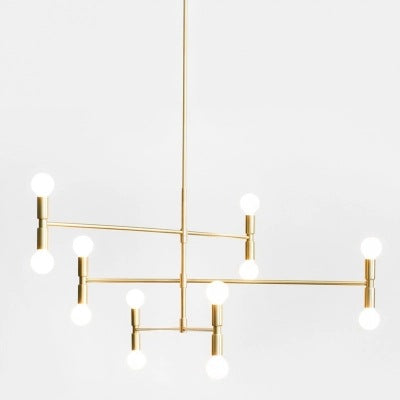 後現代吊燈鐵藝個性創意竹子燈酒店工程北歐極簡客廳吊燈 - luxhkhome