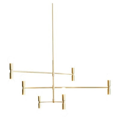 後現代吊燈鐵藝個性創意竹子燈酒店工程北歐極簡客廳吊燈 - luxhkhome