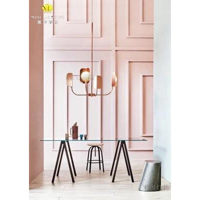 北歐輕奢後現代書籤客廳臥室燈餐廳玻璃燈具燈飾創意金屬樹枝吊燈 - luxhkhome