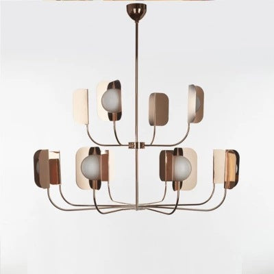 北歐輕奢後現代書籤客廳臥室燈餐廳玻璃燈具燈飾創意金屬樹枝吊燈 - luxhkhome