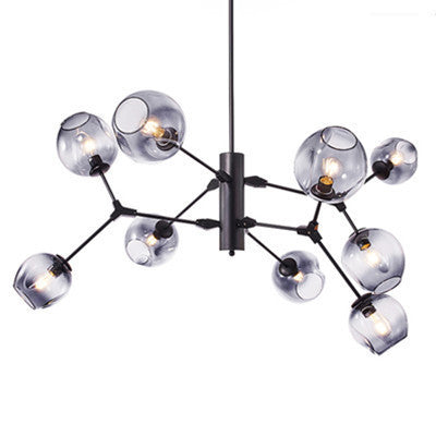 北歐燈創意個性分子燈魔豆吊燈現代簡約客廳餐廳玻璃吊燈燈飾 - luxhkhome