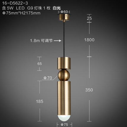 現代簡約個性創意藝術燈床頭餐廳走廊過道單個樓梯吊燈臥室燈飾 - luxhkhome
