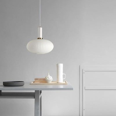 馬卡龍餐廳燈現代簡約日式吧檯燈床頭燈臥室北歐餐廳單頭玻璃吊燈 - luxhkhome