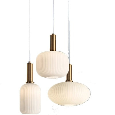 馬卡龍餐廳燈現代簡約日式吧檯燈床頭燈臥室北歐餐廳單頭玻璃吊燈 - luxhkhome