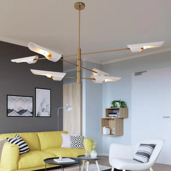 鐵藝吊燈後現代客廳簡約臥室個性餐廳燈飾酒店公寓北歐螺旋槳吊燈 - luxhkhome