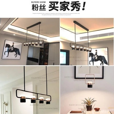 簡約後現代金屬電鍍金色黑白色床頭臥室餐廳吧台網紅北歐創意吊燈 - luxhkhome