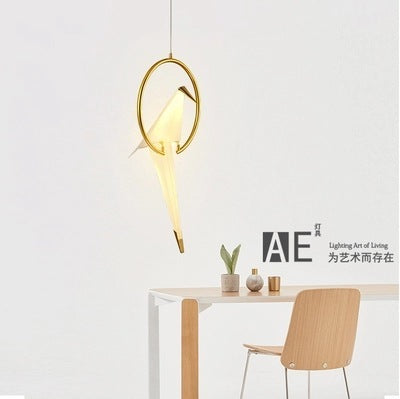 千紙鶴小鳥吊燈北歐創意客廳吧台別墅酒店燈具後現代個性餐廳吊燈 - luxhkhome