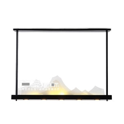 幻山水吊燈北歐現代設計師藝術新中式創意個性餐廳燈工程裝飾燈具 - luxhkhome