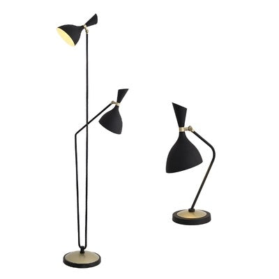 美式複古創意簡約設計師客廳臥室書房沙發樣板房雙頭立式 落地燈 - luxhkhome