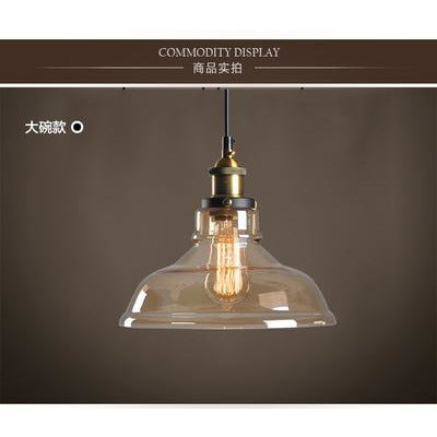 簡約北歐美式鄉村玻璃吊燈復古工業風餐客廳書房臥室酒吧台loft燈 - luxhkhome