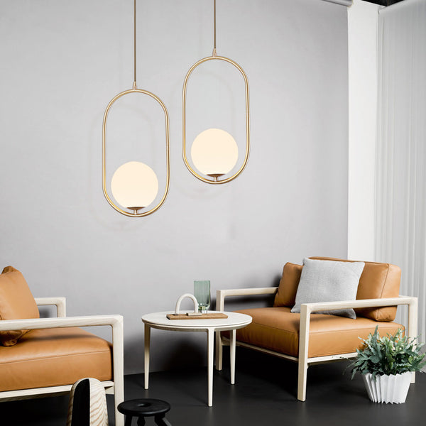 全銅餐廳吊燈北歐創意客廳臥室床頭吊燈個性吧台後現代過道吊燈 - luxhkhome