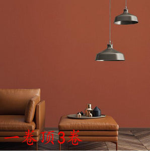 韓國壁紙 LG進口大卷 純色磚紅色暗紅中國紅啞光水泥乳膠漆 現貨 - luxhkhome