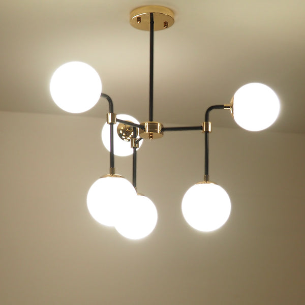 北歐風格個性吊燈創意魔豆玻璃球燈餐廳客廳燈現代簡約大廳燈具 - luxhkhome