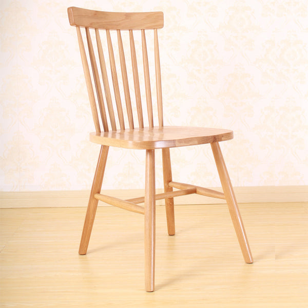 北歐純實木餐椅休閒椅溫莎椅客廳家具凳子椅子白橡木 - luxhkhome