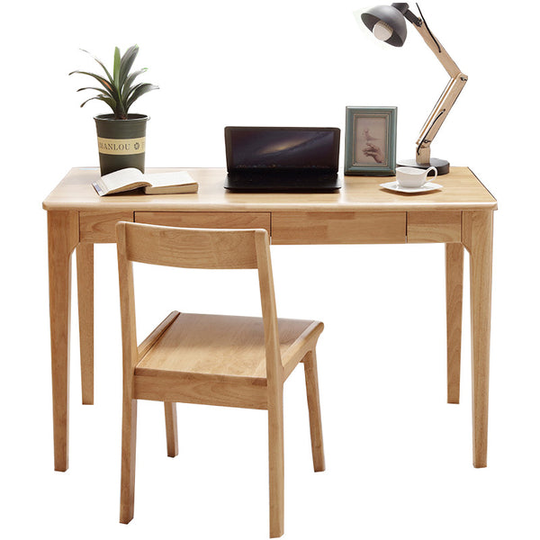 實木書桌現代簡約家用台式電腦桌簡易中學生學習桌寫字台辦公桌子 - luxhkhome