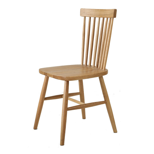 北歐純實木餐椅休閒椅溫莎椅客廳家具凳子椅子白橡木 - luxhkhome