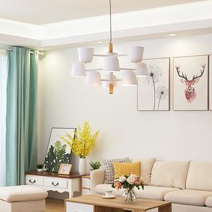 北歐風格簡約個性原木燈具日式創意溫馨現代客廳吊燈書房餐廳燈