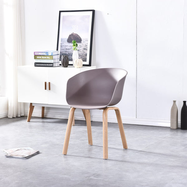 北歐塑料椅子家用熱轉印會議椅簡約咖啡廳餐椅時尚成人靠背圍椅 - luxhkhome