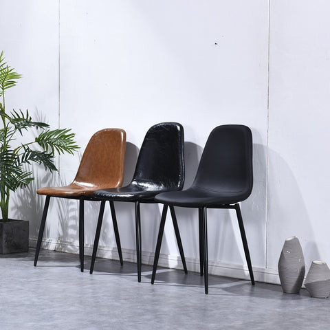 北歐餐椅現代簡約書桌椅家用靠背椅凳子金屬伊姆斯椅子 - luxhkhome