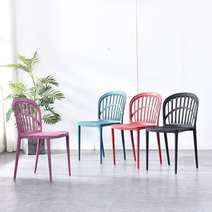 凳子現代簡約餐凳時尚戶外椅子北歐家用塑料ins餐椅 - luxhkhome