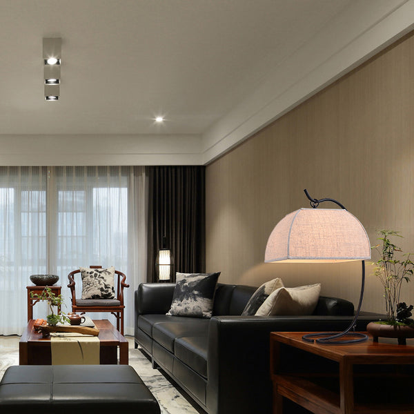 新中式檯燈釣魚燈現代簡約仿古鐵藝裝飾酒店客房樣板間臥室床頭燈