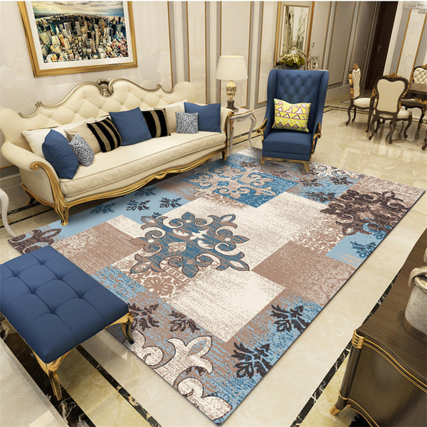 波斯北歐式地毯客廳茶几地毯臥室床邊毯滿鋪現代簡約方形地毯