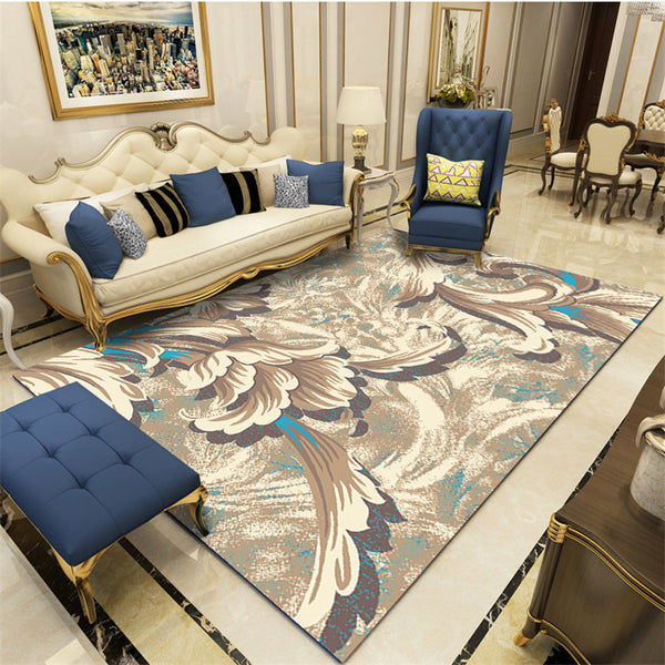 波斯北歐式地毯客廳茶几地毯臥室床邊毯滿鋪現代簡約方形地毯