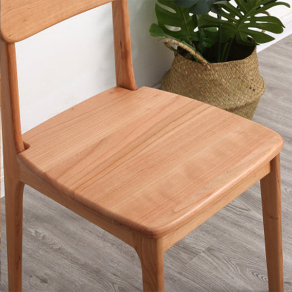 櫻桃木餐椅北歐純實木椅子餐廳餐桌椅組合凡屋網紅原木書桌椅