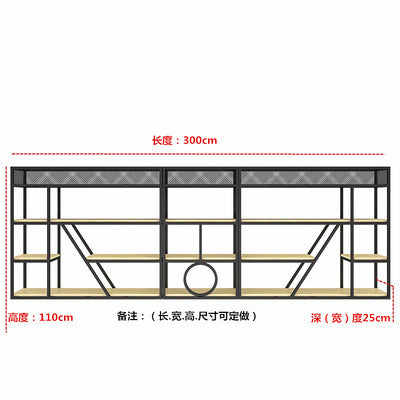 北歐辦公室實木格子鐵藝裝飾置物花架簡約餐廳咖啡廳室內隔斷花架 - luxhkhome