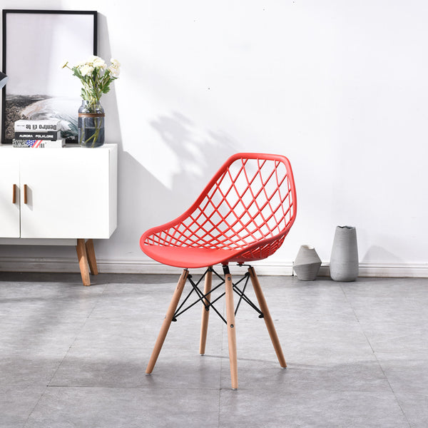 伊姆斯椅子簡約現代塑料設計休閒接待椅洽談椅時尚餐椅創意靠背椅 - luxhkhome