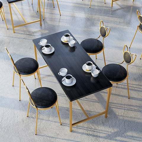 北歐大理石餐桌椅組合現代簡約網紅西餐廳咖啡店甜品店奶茶店桌椅 - luxhkhome