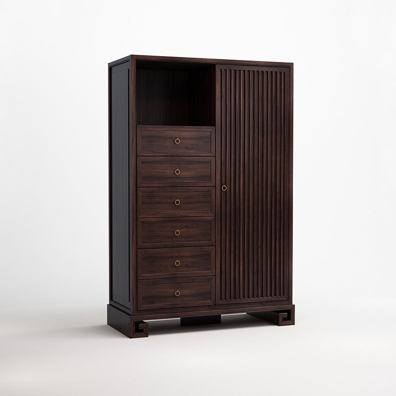 新中式衣櫃現代中式簡約衣櫃新古典實木衣櫃儲藏櫃禪意家具定制