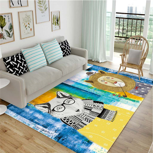 ins北歐地毯客廳茶几毯現代簡約臥室房間滿鋪床邊沙發地毯家用毯