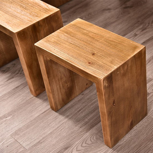 新款美式鄉村復古家具板凳酒店西餐廳桌椅組合全實木成套茶几