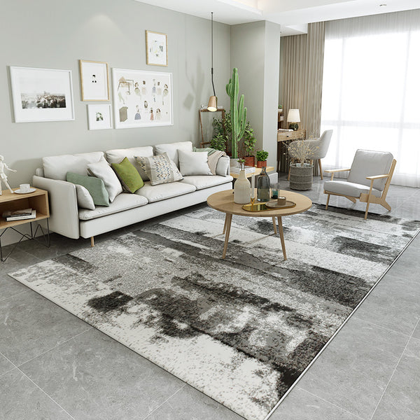 簡約現代地毯北歐ins家用房間客廳滿鋪沙發茶几臥室飄窗床邊地墊
