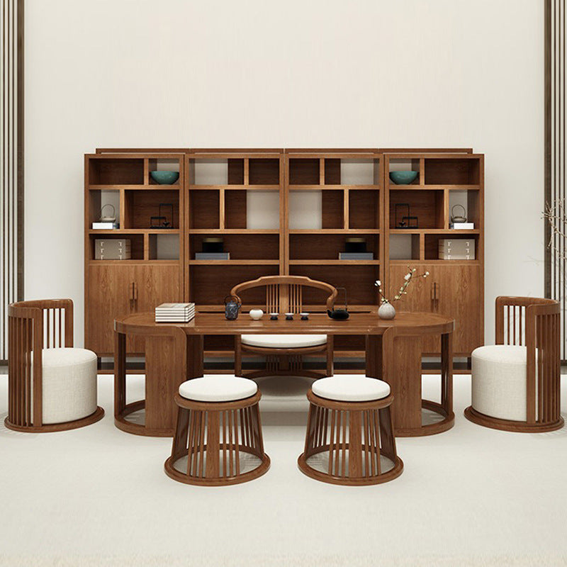 新中式功夫茶桌椅組合 簡約現代辦公室茶台泡茶桌 茶樓茶藝桌家具