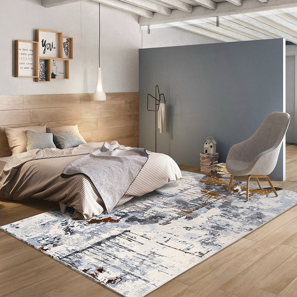 北歐臥室地毯 家用機織現代簡約新中式地毯 客廳