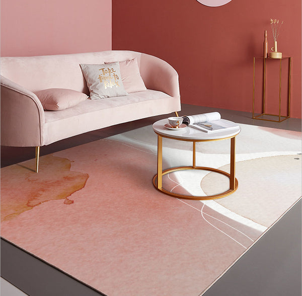 北歐民宿ins風簡約現代客廳臥室地毯創意幾何清新日式地毯可水洗
