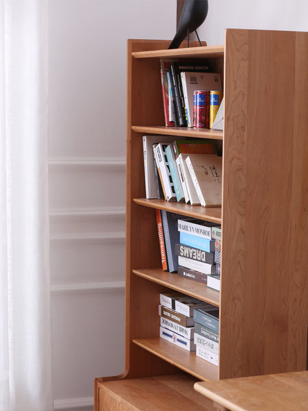 空氣書櫃北歐實木收納儲物櫃日式簡約現代餐邊櫃書架酒櫃高櫃