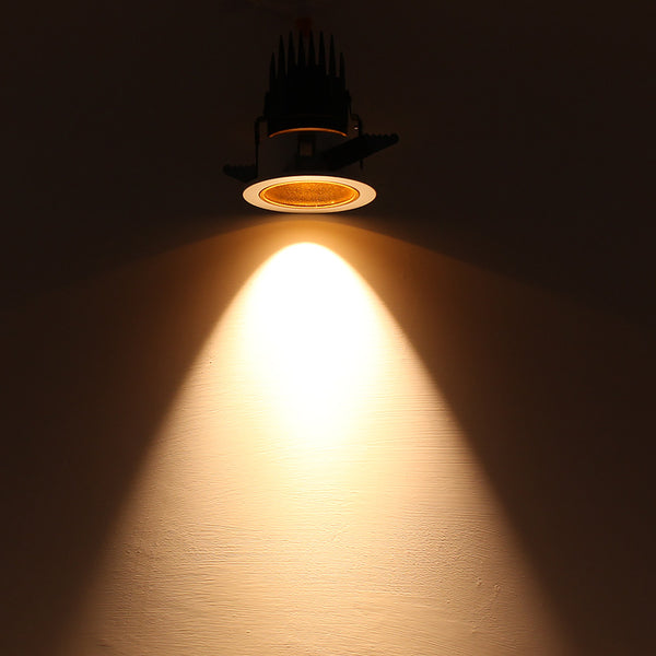 LED深防眩射燈嵌入式COBLED天花燈7W12W洗牆燈酒店科銳CREE高顯指