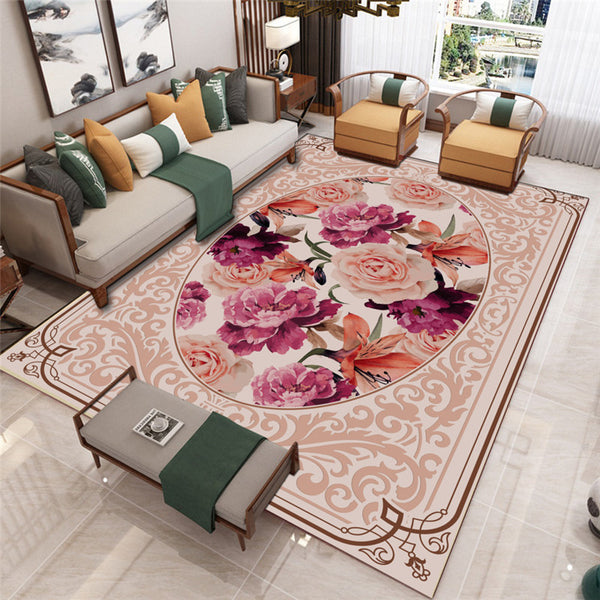 歐式地毯客廳沙發茶几毯奢華宮廷中歐房間臥室滿鋪床邊毯家用地墊