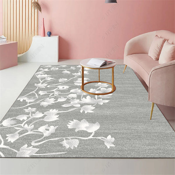 北歐簡約現代地毯輕奢風客廳茶几毯家用抽象臥室床前邊地墊吸水