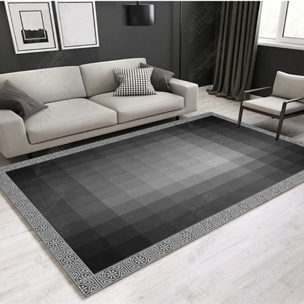 北歐地毯客廳茶几沙發地毯灰色系臥室床邊毯ins網紅房間簡約地墊