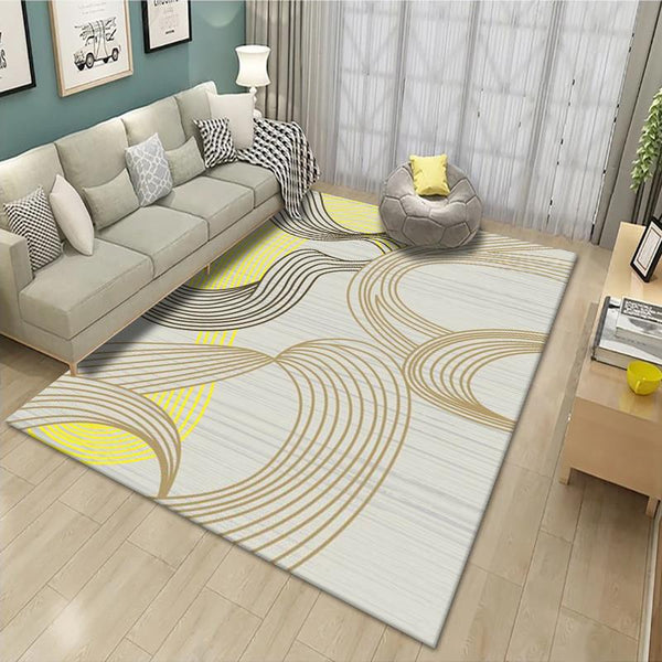 北歐現代簡約地毯客廳地毯幾何沙發茶几墊床邊毯臥室地毯滿鋪家用