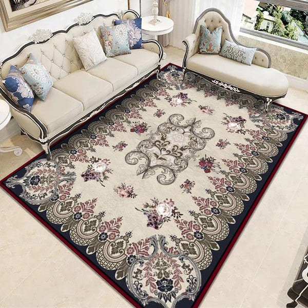 歐式地毯客廳沙發茶几毯美式家用臥室滿鋪床邊毯房間輕奢加厚地墊
