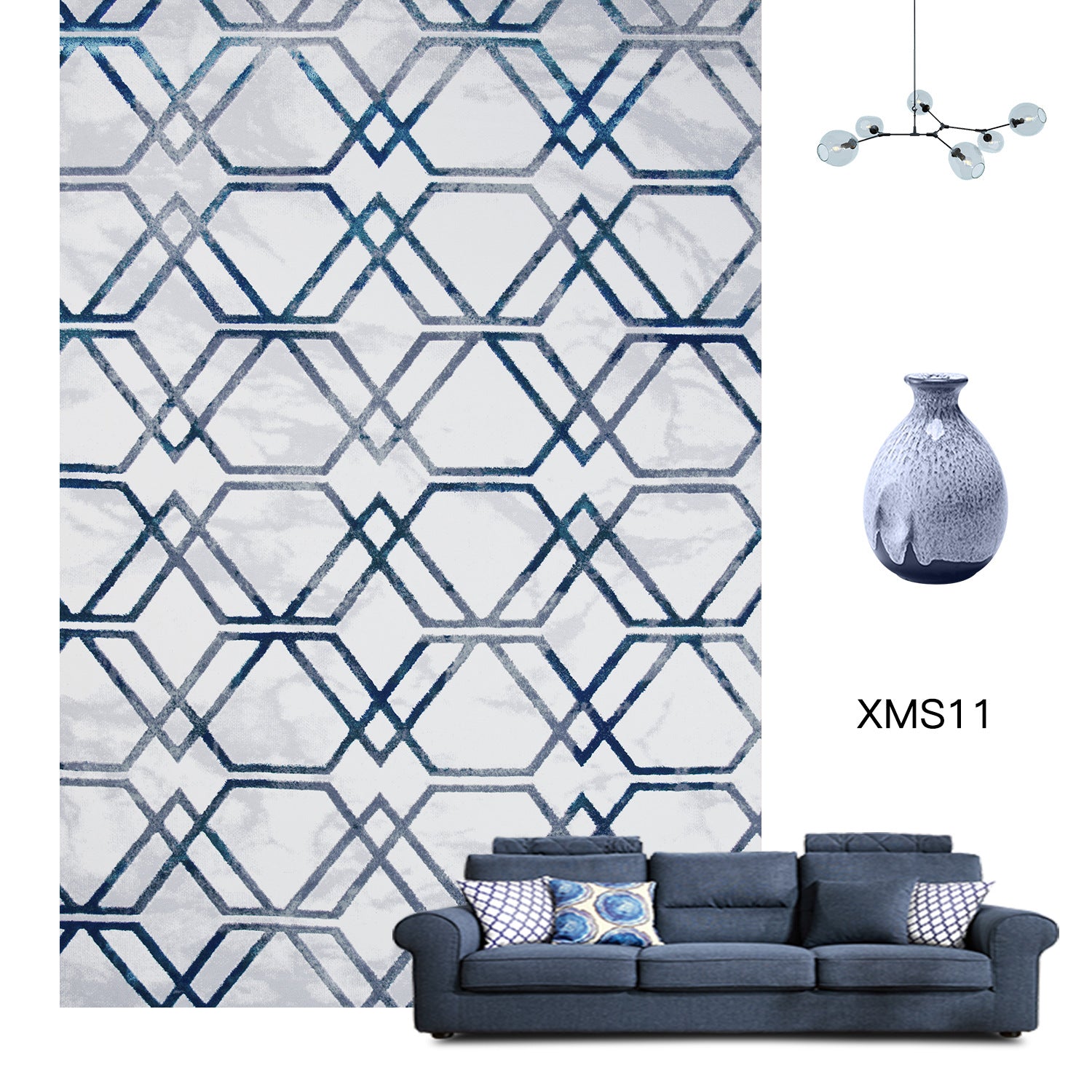 現代抽象幾何客廳沙發茶几毯 輕奢臥室地毯定製家用滿鋪地毯地墊